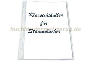 Klarsichthüllen für Stammbücher<br>130 x 200 mm<br>Kantengleich