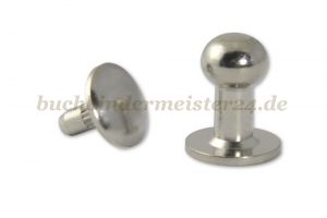 Patronenknöpfe<br>für Flachgummi 5 mm<br>mit Einpresskopf