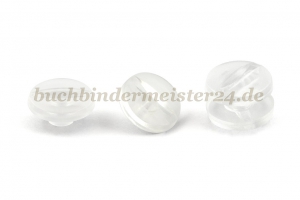 Buchschrauben<br>aus Kunststoff<br>3,5 mm Fassung<br>transparent