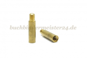 Verlängerungen für Buchschrauben<br>15 mm Fassung<br>Messing