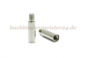 Verlängerungen für Buchschrauben<br>15 mm Fassung<br>vernickelt