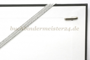 Flachgummi<br>mit 2 Splinten<br>400 mm, silber-metallic