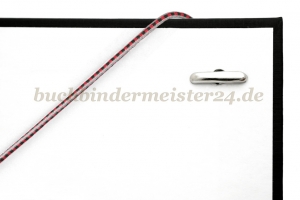 Gummischnüre<br>mit 2 Splinten<br>350 mm, schwarz-weiss-rot