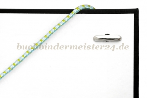 Elastics with 2 T-Ends<br>350 mm, white-light blue-yellow