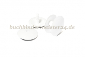 Mini-Bindestifte für Musterkollektionen<br>12 mm lang<br>weiss