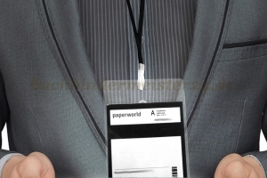 Schlüsselbänder / Lanyards<br>450 mm lang<br>schwarz