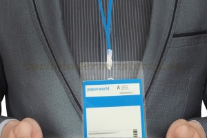 Schlüsselbänder / Lanyards<br>450 mm lang<br>blau