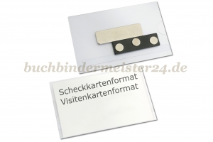 Namensschild mit Magnet<br>Haftmagnet rechteckig