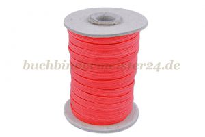 Flachgummi, rot<br>5 mm breit<br>500 Meter auf Pappspule