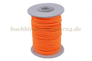 Rundgummi, dunkelorange<br>2 mm Ø<br>20 Meter auf Spule