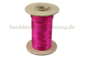 Rundgummi<br>pink-metallic<br>1,6mm Durchm.<br>20 m auf Spule