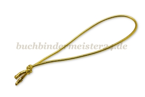 Fertigschleifen aus Gummizugschnur<br>60 mm<br>gold