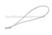 Fertigschleifen aus Gummizugschnur<br>60 mm<br>weiss